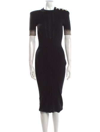 Balmain Silk Midi Length Dress