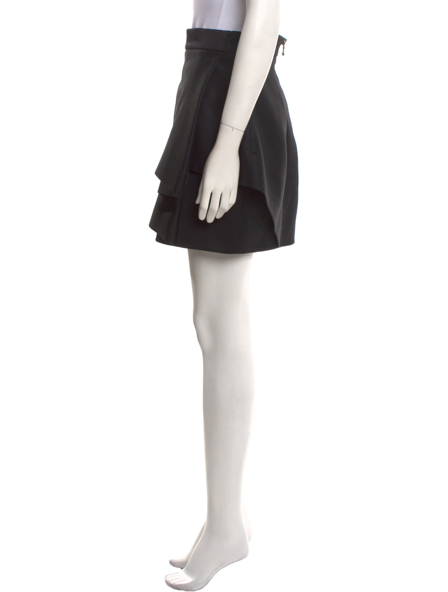 Balmain Wool Mini Skirt