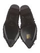 Balmain Tweed Raw-Edge Trim Ballet Flats