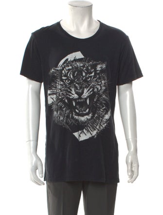 Balmain Graphic Print Crew Neck T-Shirt
