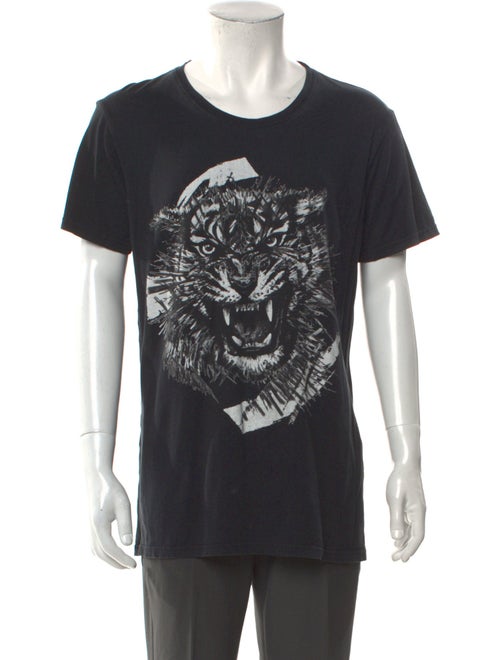 Balmain Graphic Print Crew Neck T-Shirt