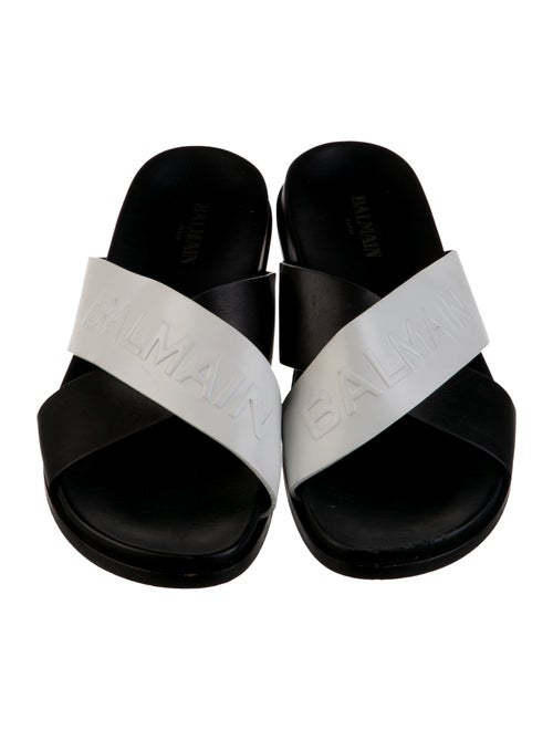 Balmain Leather Slides