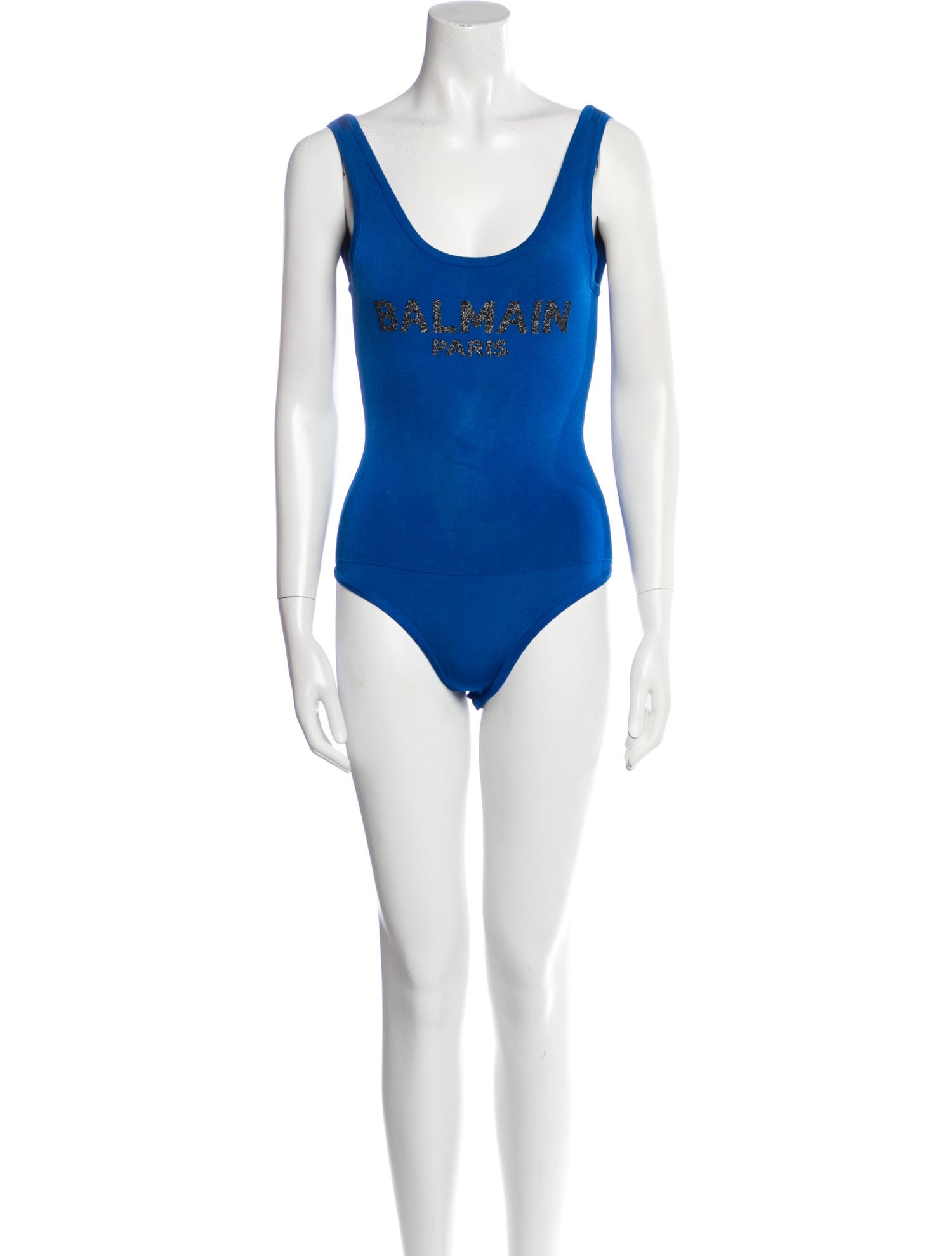 Balmain Scoop Neck Sleeveless Bodysuit