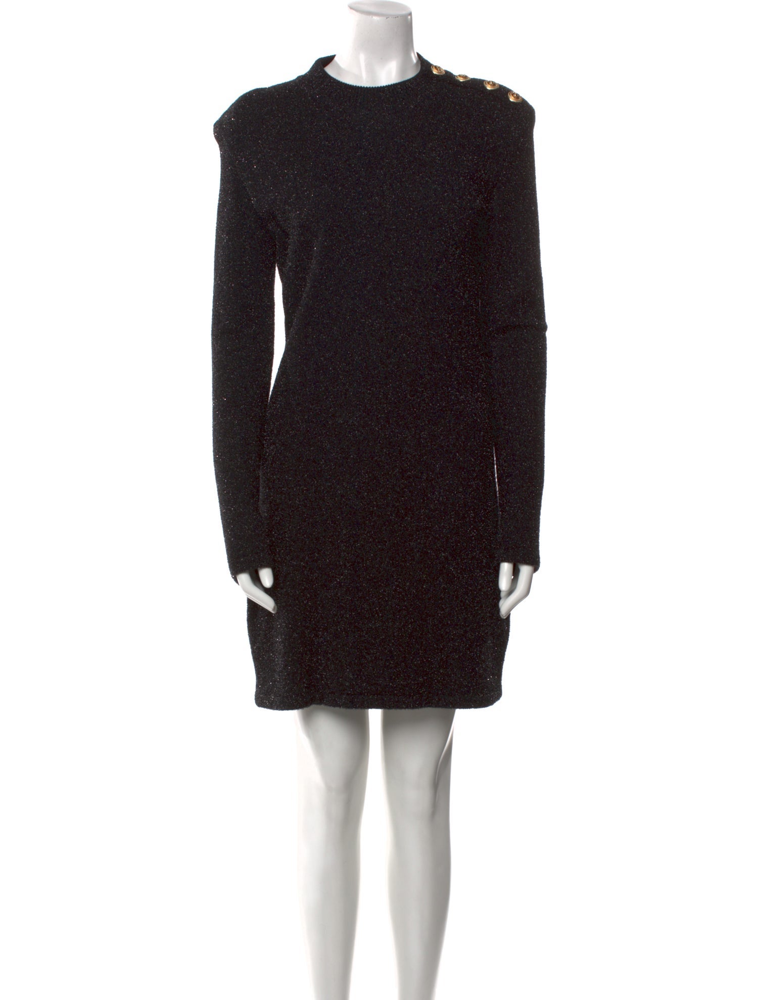 Balmain Crew Neck Mini Dress