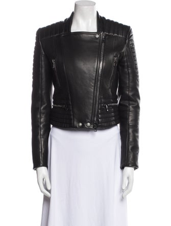 Balmain Leather Biker Jacket