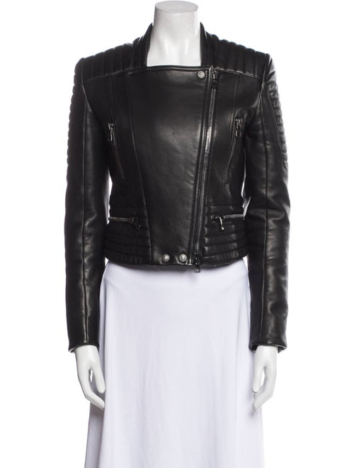 Balmain Leather Biker Jacket