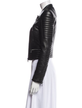 Balmain Leather Biker Jacket