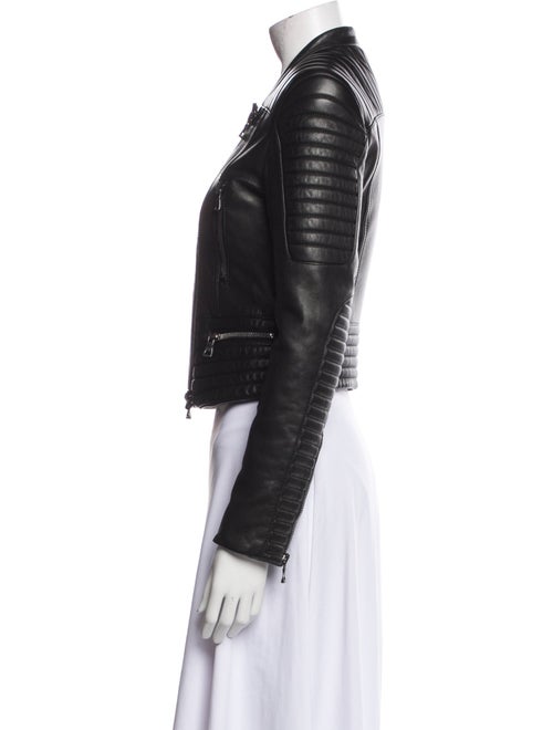 Balmain Leather Biker Jacket