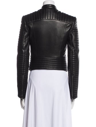 Balmain Leather Biker Jacket