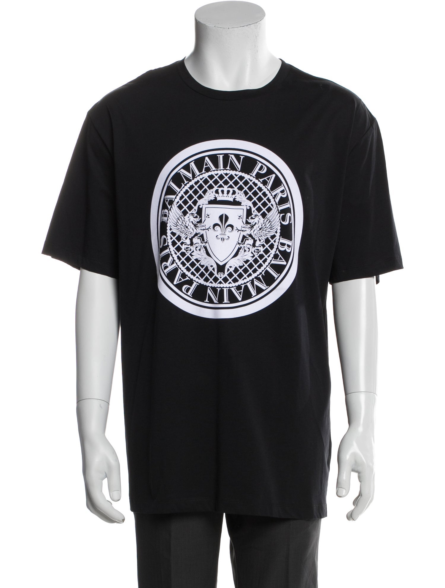 Balmain Graphic Print Crew Neck T-Shirt