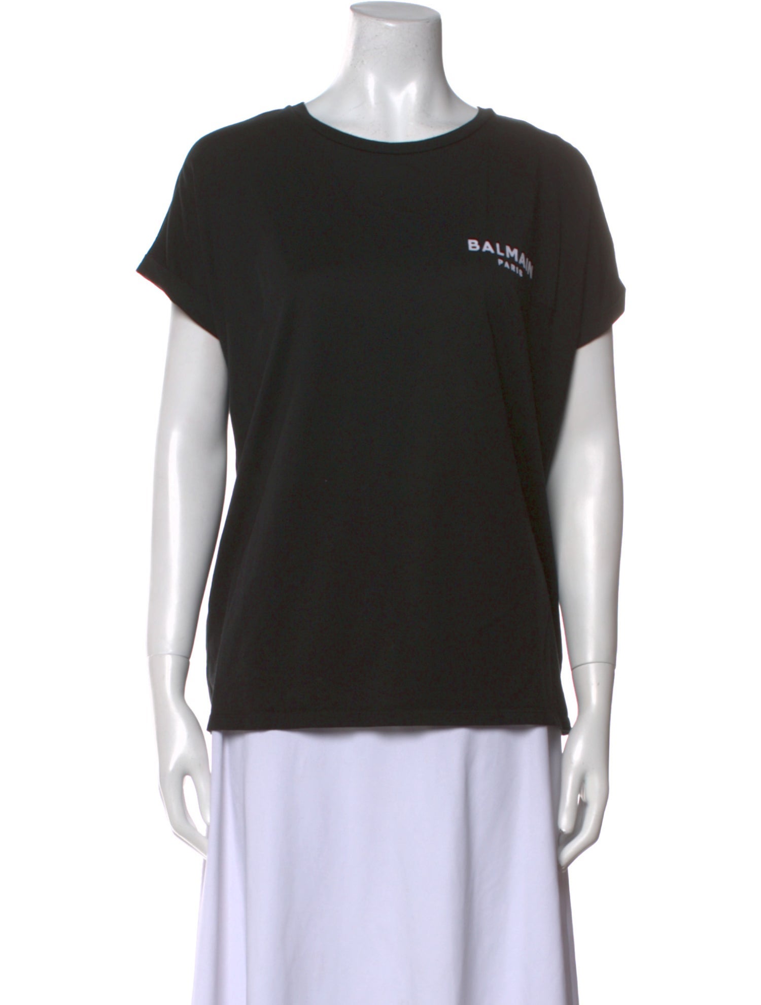 Balmain Graphic Print Crew Neck T-Shirt