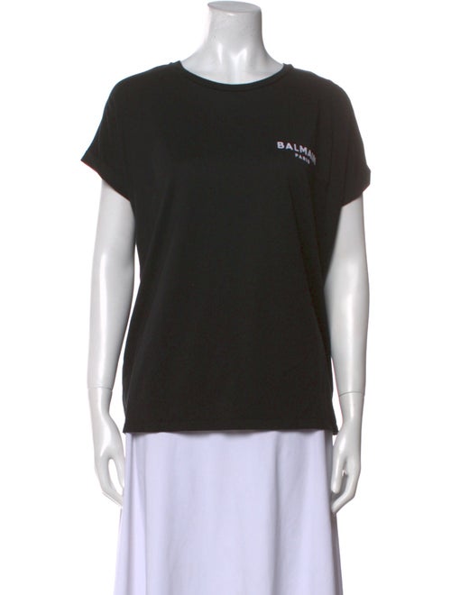 Balmain Graphic Print Crew Neck T-Shirt