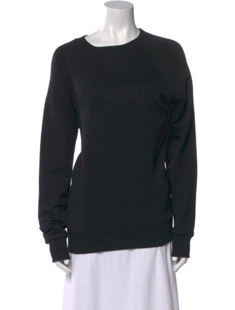 Balmain Crew Neck Long Sleeve Sweatshirt