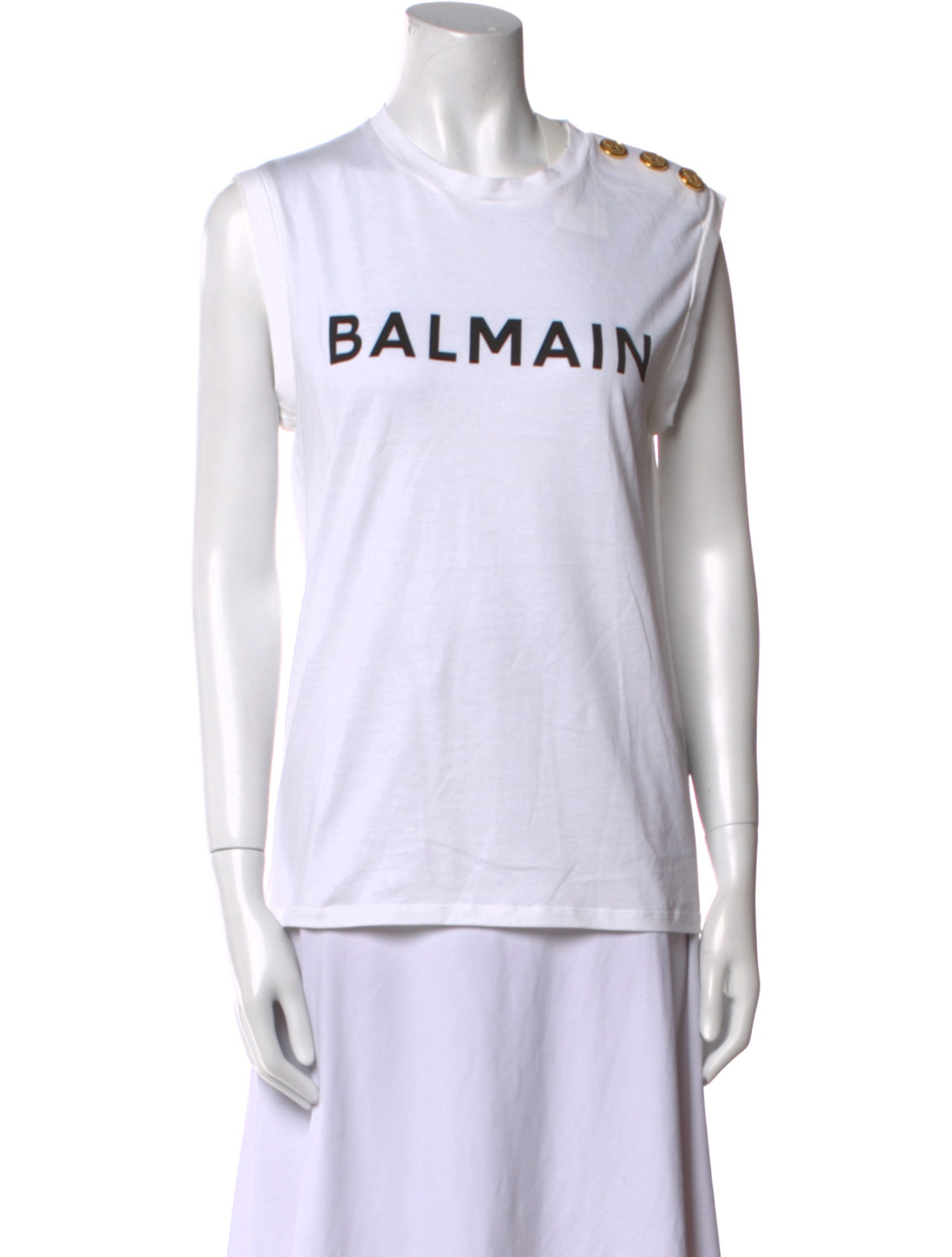 Balmain Graphic Print Crew Neck T-Shirt