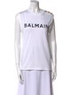 Balmain Graphic Print Crew Neck T-Shirt