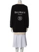 Balmain Wool Colorblock Pattern Sweater