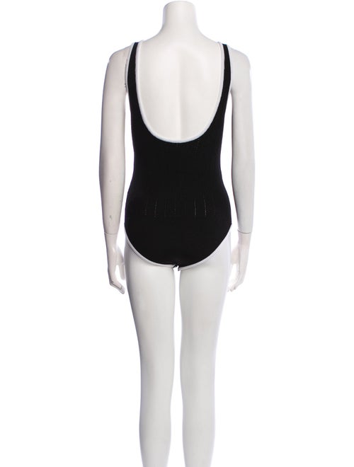 Balmain Scoop Neck Sleeveless Bodysuit