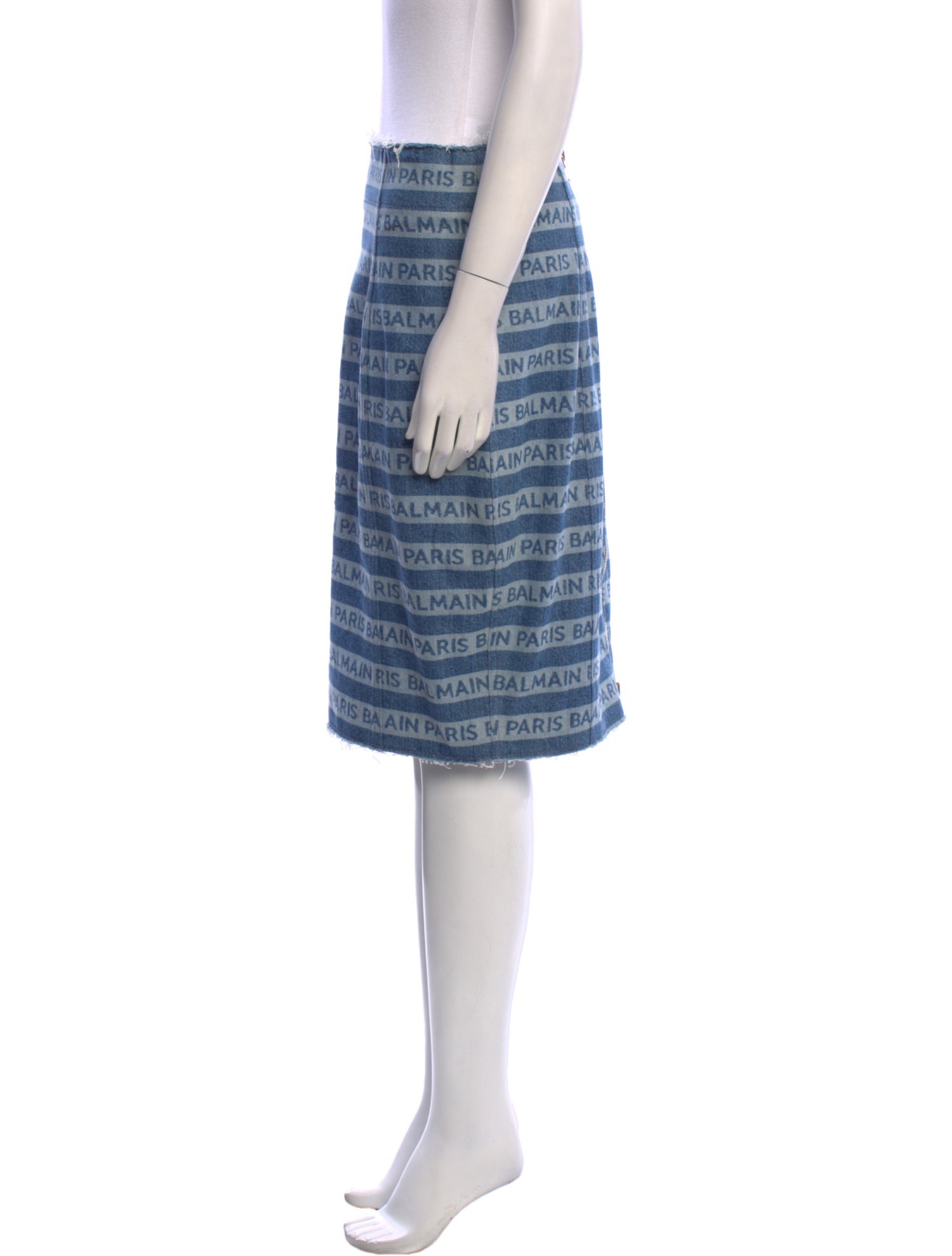 Balmain Printed Knee-Length Skirt