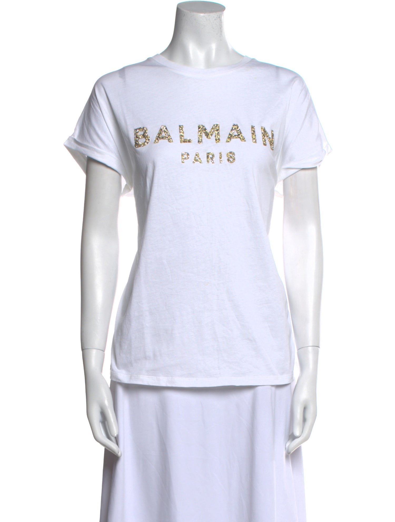 Balmain Graphic Print Crew Neck T-Shirt