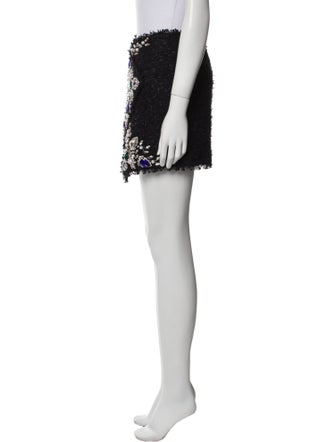 Balmain Crystal Embellishments Mini Skirt