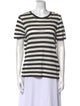 Balmain Linen Striped T-Shirt