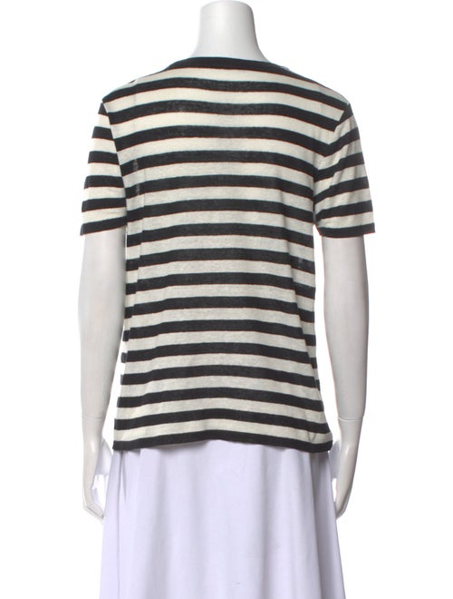 Balmain Linen Striped T-Shirt