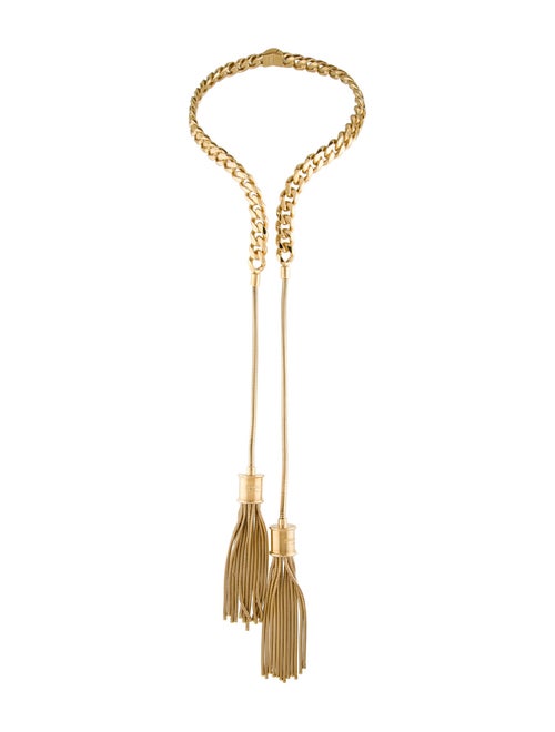 Balmain Long Pompom Necklace