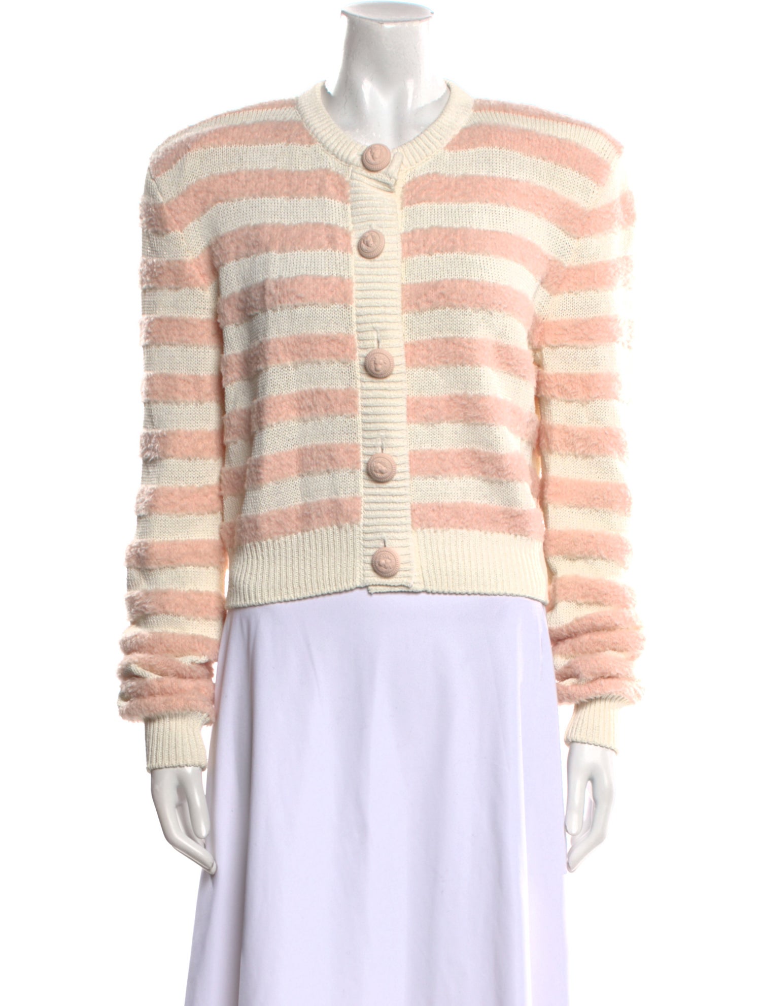 Balmain Virgin Wool Striped Sweater
