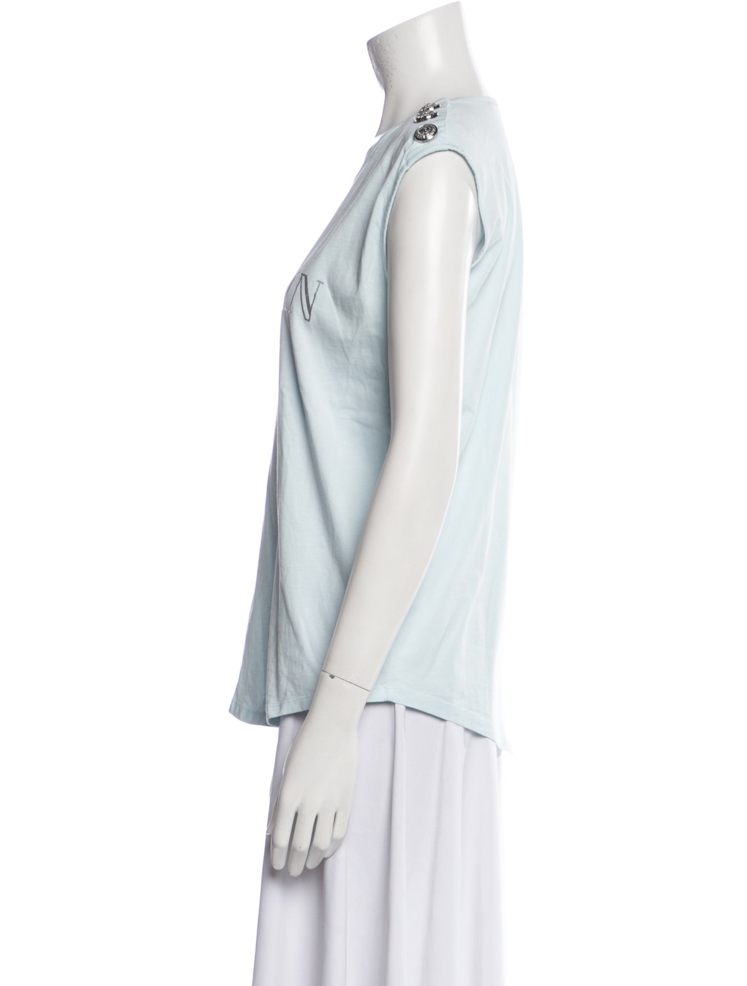 Balmain Graphic Print Crew Neck T-Shirt