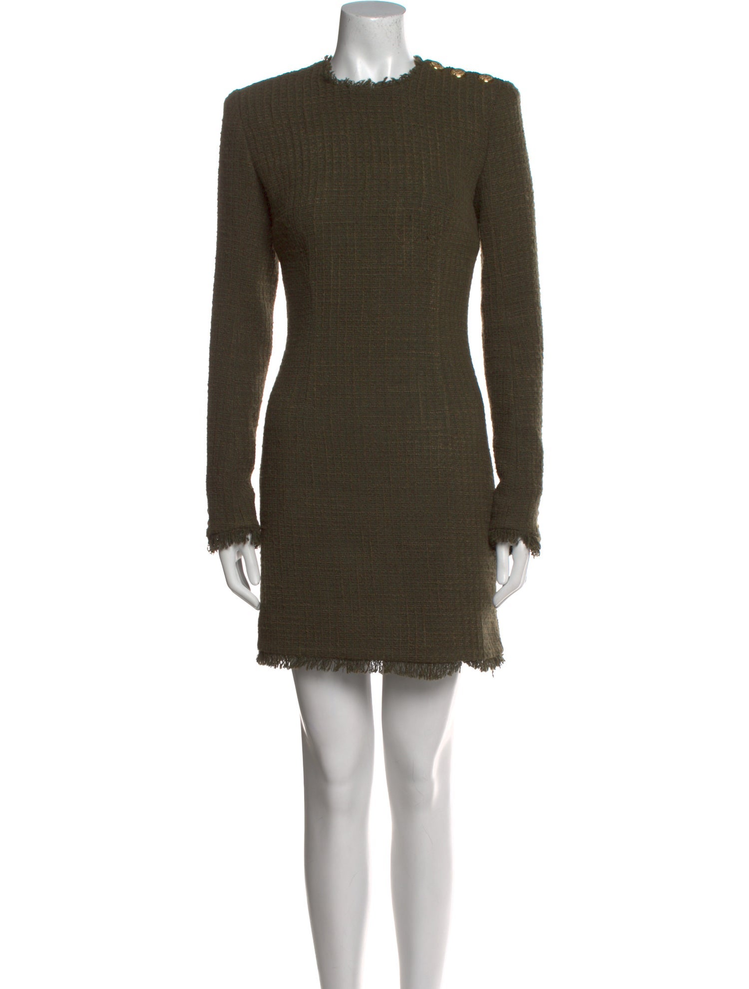 Balmain Crew Neck Mini Dress