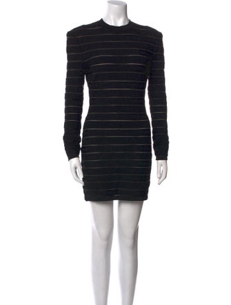 Balmain Crew Neck Mini Dress