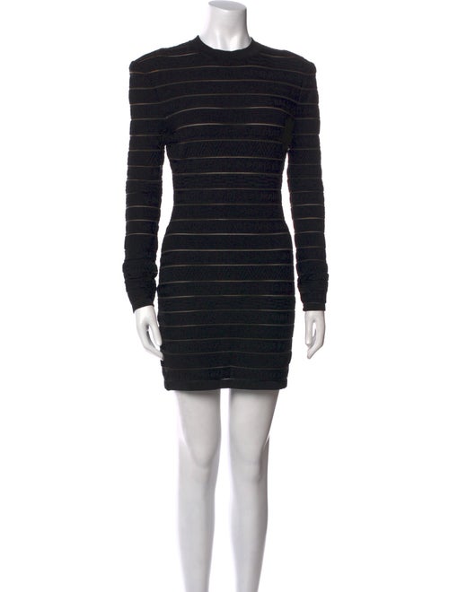 Balmain Crew Neck Mini Dress