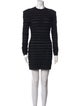Balmain Crew Neck Mini Dress