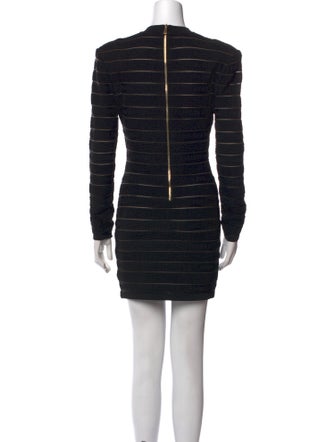 Balmain Crew Neck Mini Dress