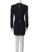 Balmain Crew Neck Mini Dress