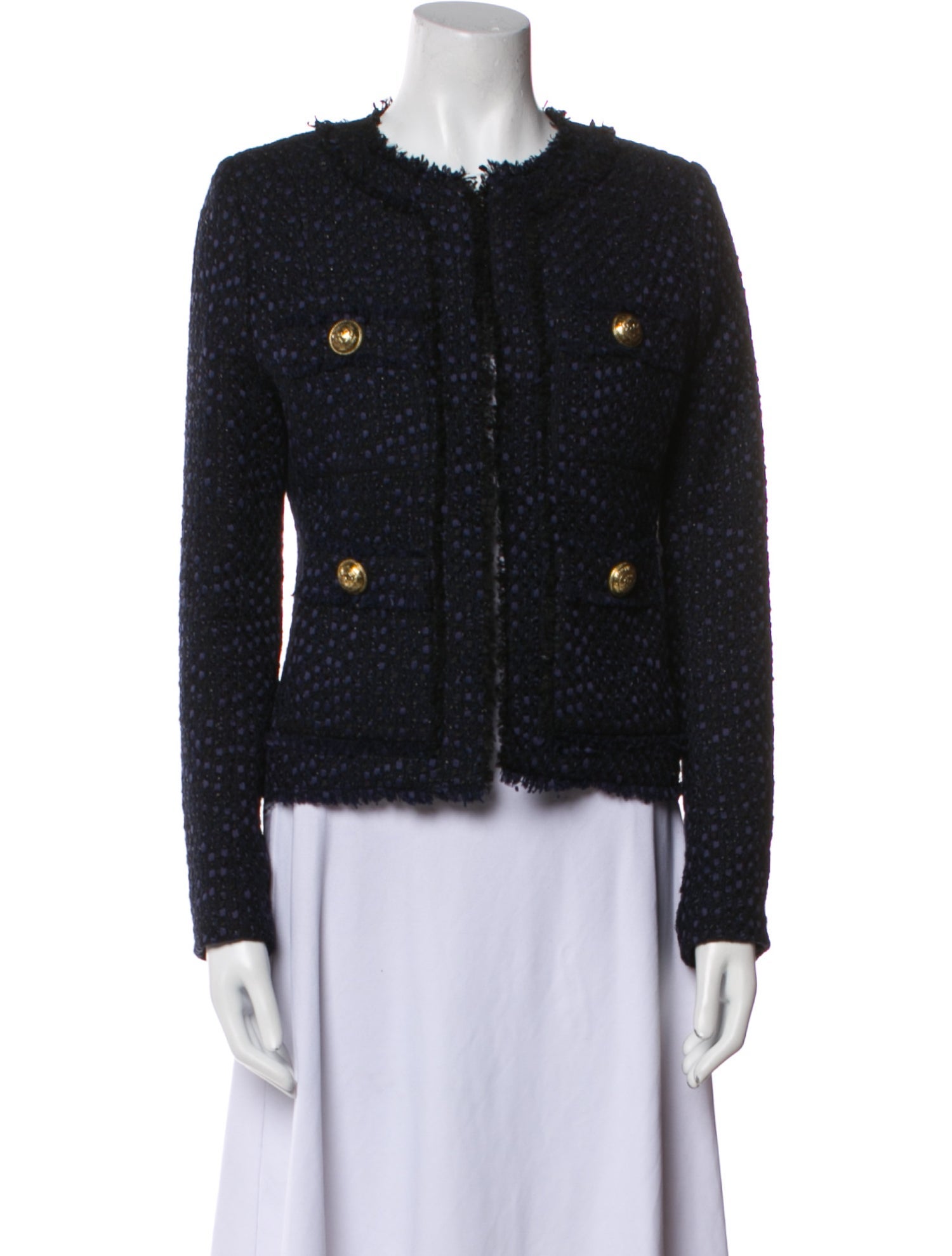 Balmain Tweed Pattern Jacket