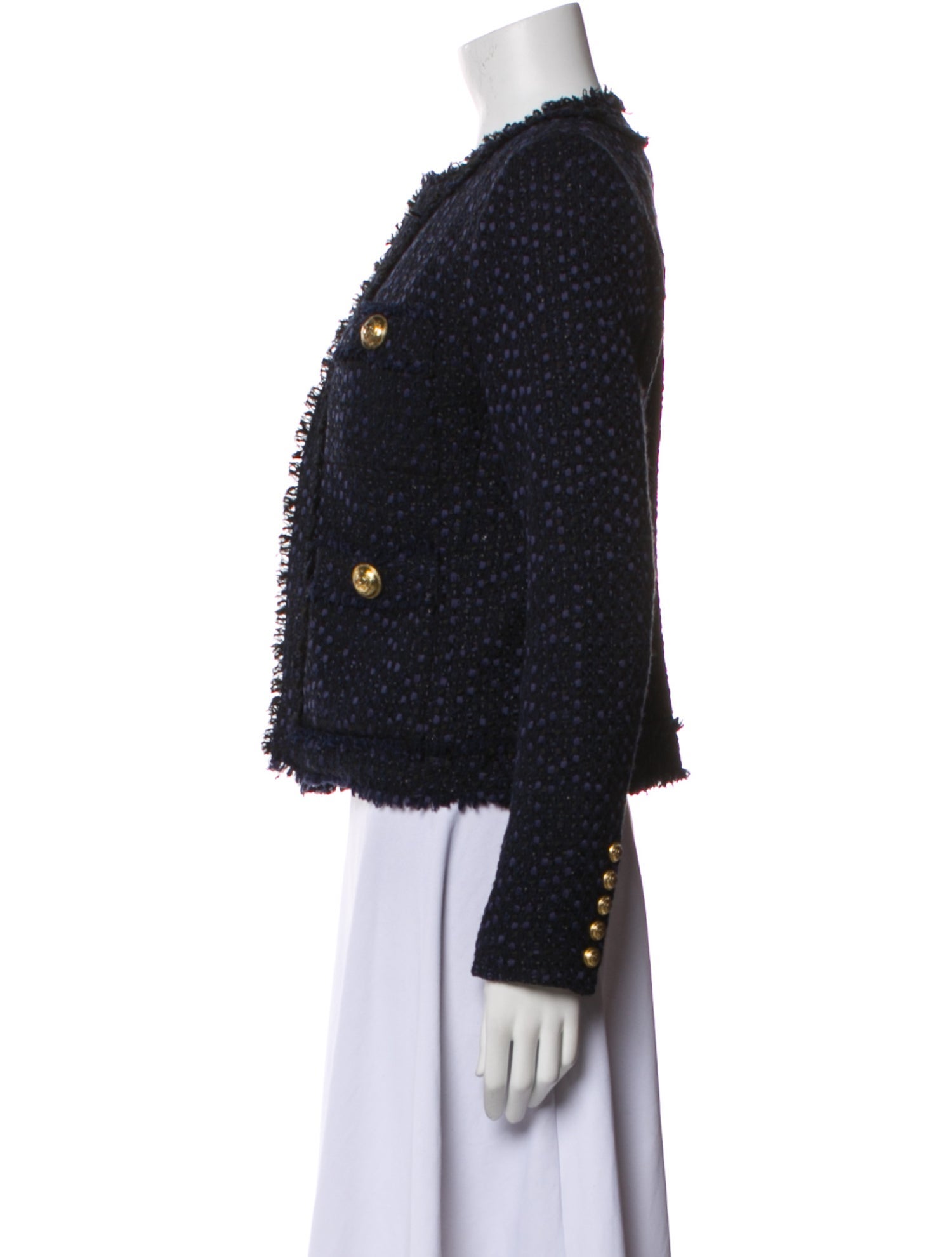 Balmain Tweed Pattern Jacket