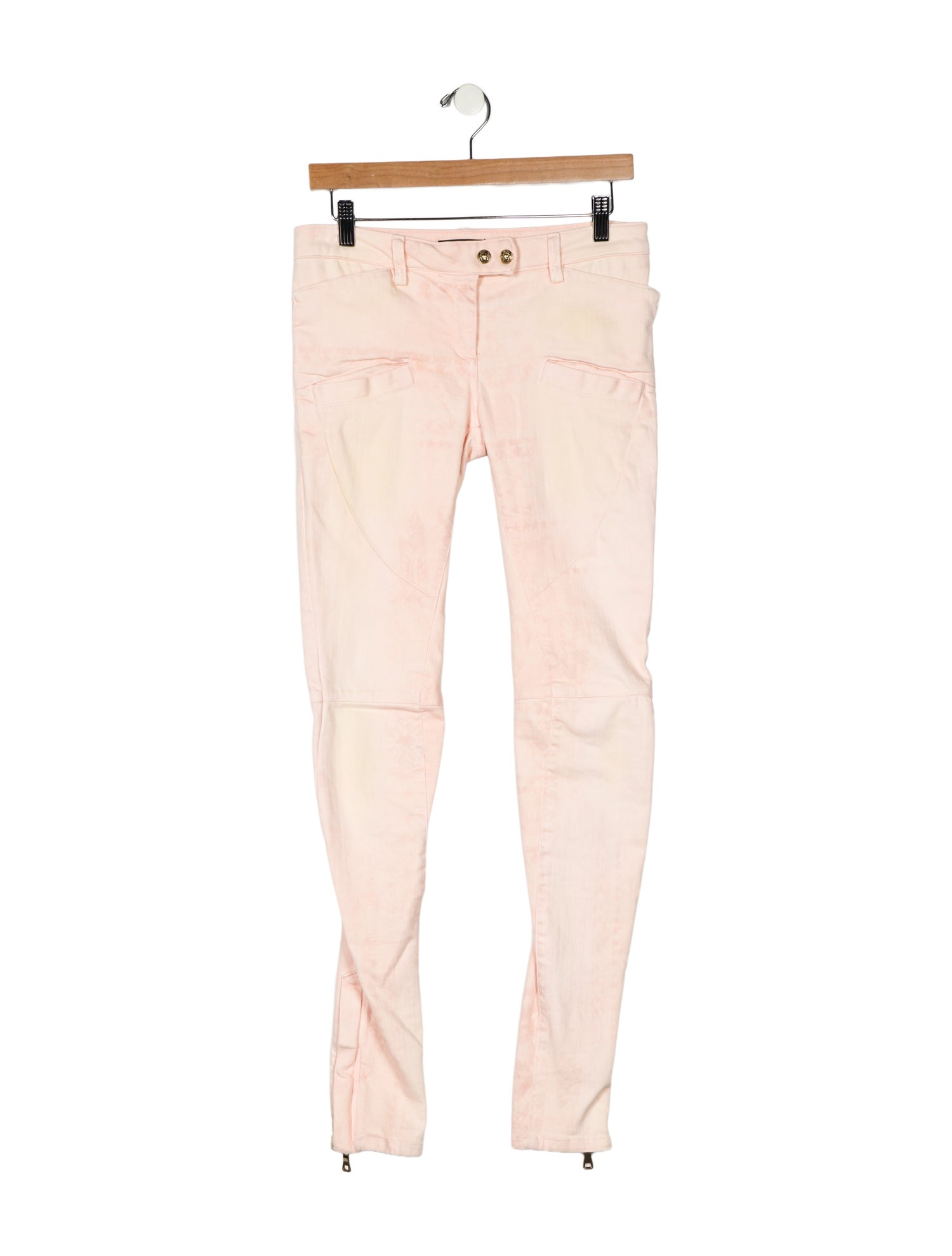 Balmain Mid-Rise Skinny Leg Jeans