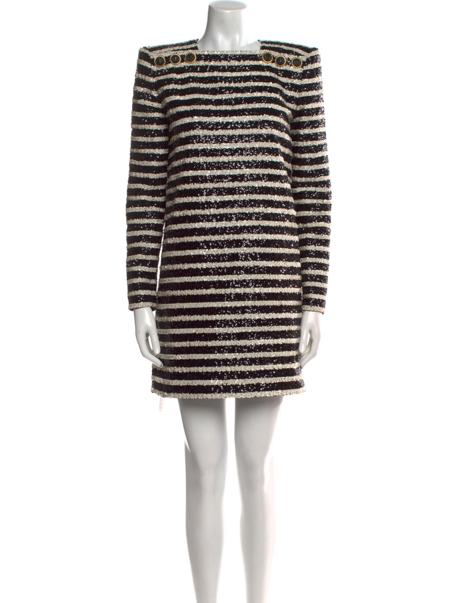 Balmain Striped Mini Dress