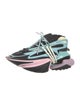 Balmain Neoprene Colorblock Pattern Sneakers