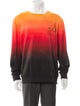Balmain Tie-Dye Print Crew Neck Sweatshirt