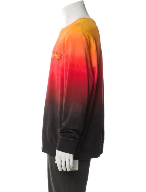 Balmain Tie-Dye Print Crew Neck Sweatshirt