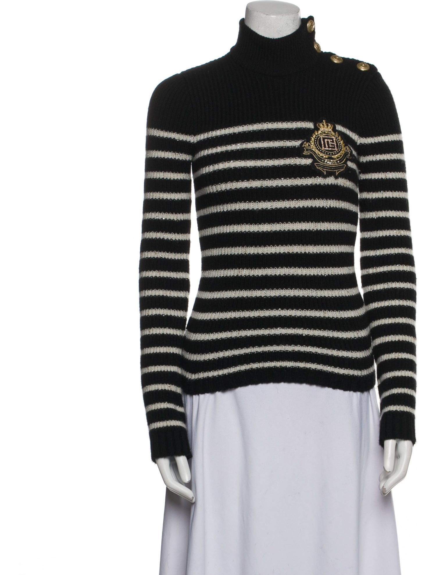 Balmain Cashmere Striped Sweater