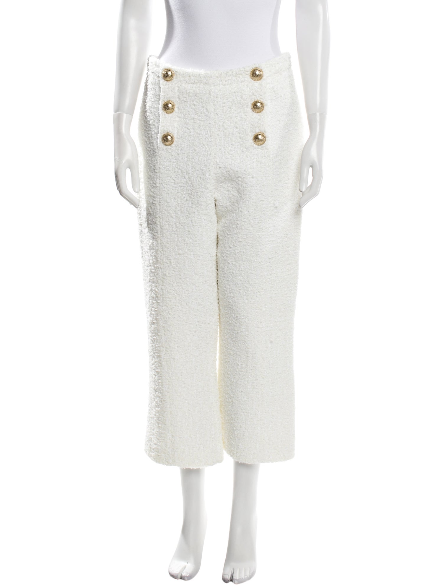 Balmain Boucle Wide Leg Pants