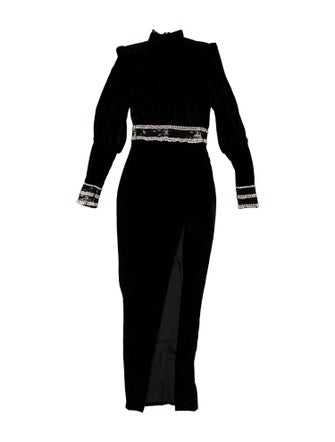 Balmain Turtleneck Long Dress