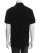 Balmain Monogram Pattern Collar Polo Shirt