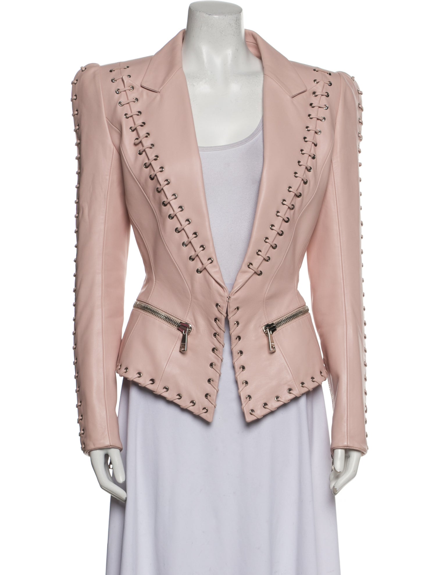 Balmain Leather Blazer