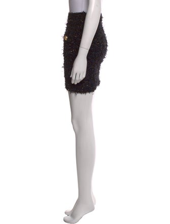 Balmain Fringe Trim Accent Mini Skirt