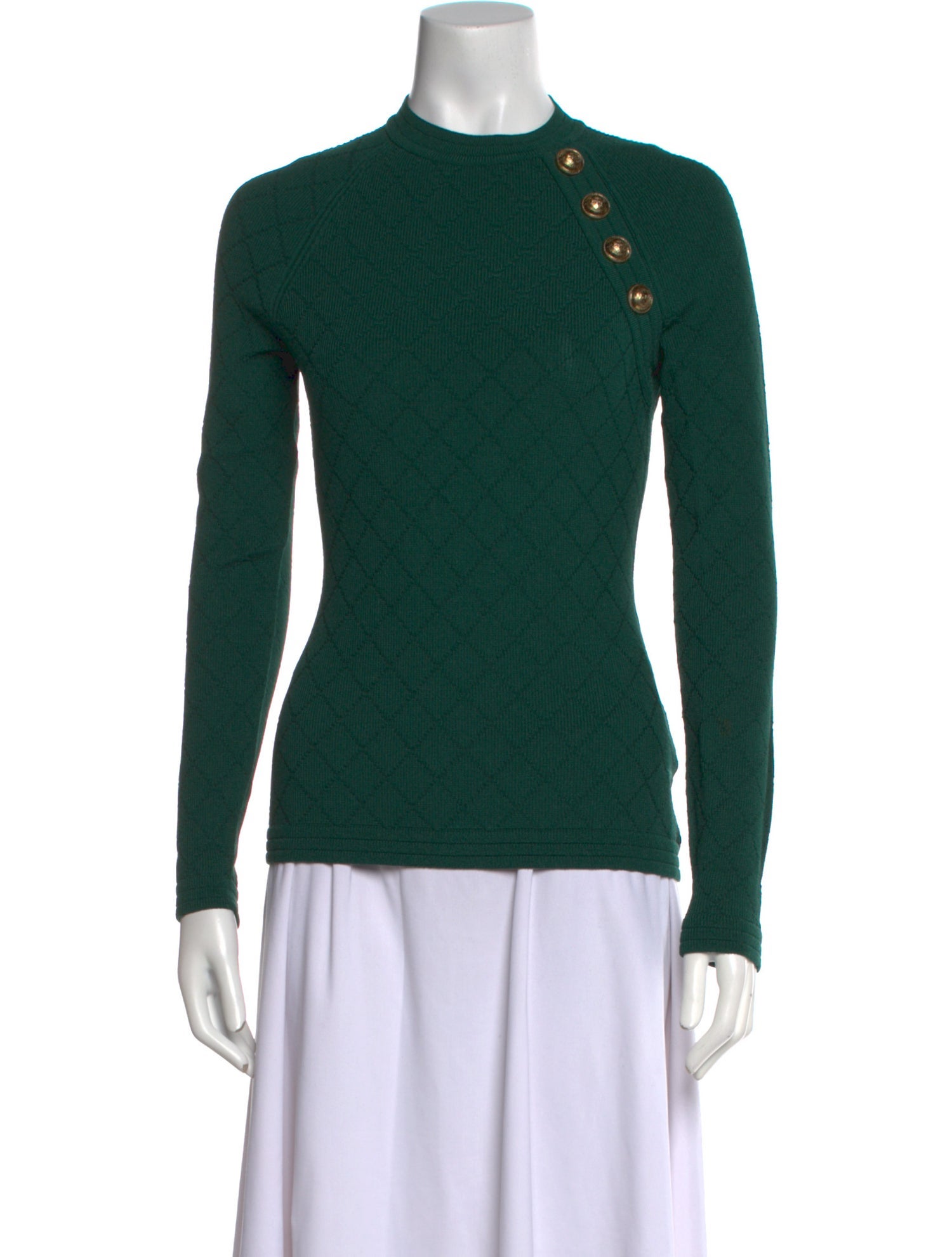 Balmain Mock Neck Sweater