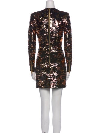 Balmain Patterned Mini Dress